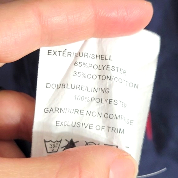 Thunder Bay Vintage Blue Casual Red Jacket Coat Snap Button Front Plus Size 16 - Picture 11 of 12